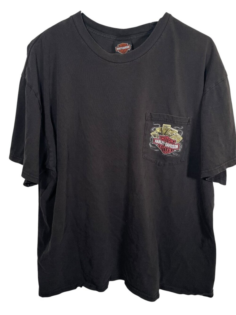 Harley Davidson Voodoo French Quarter T Shirt Mens XL New Orleans Pocket Black